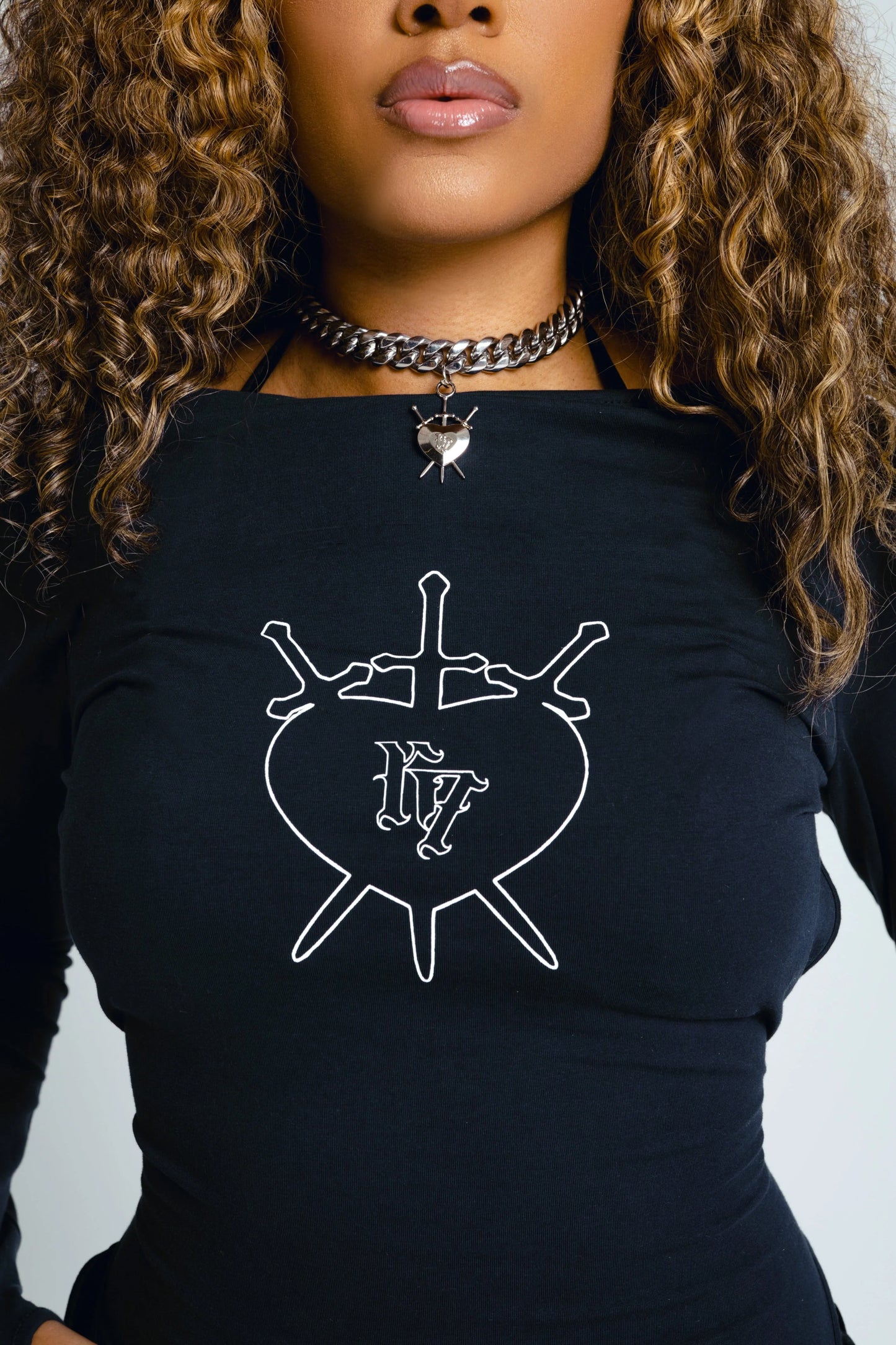 THREE OF SWORDS CHOKER NECKLACE